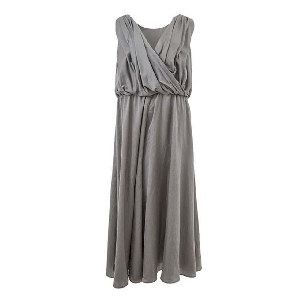 Lardini Gray Silk Casual Women's Dress